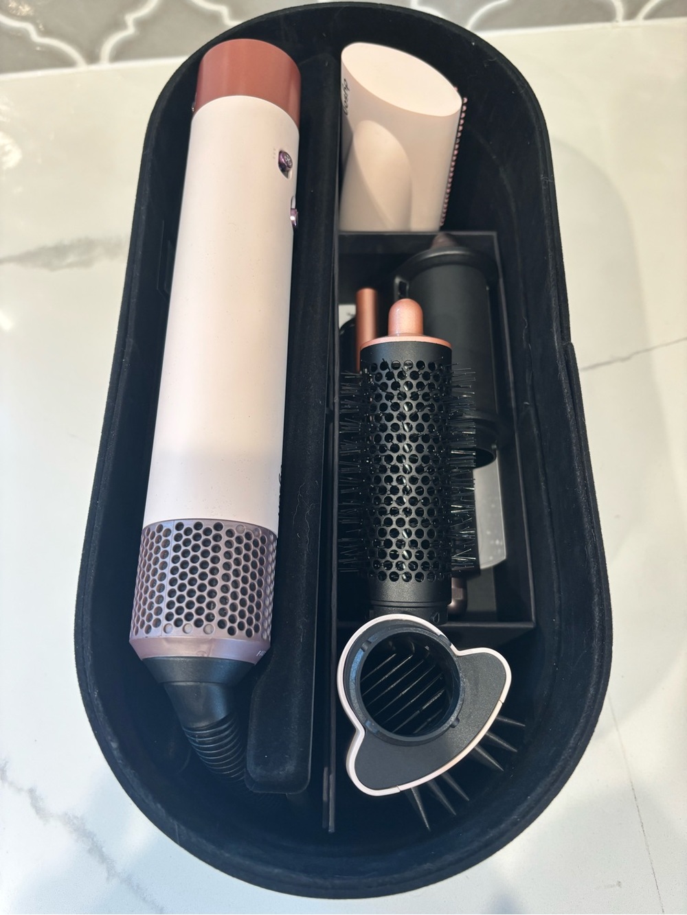 Dyson Air Wrap in Blush Pink and Rose Gold Accents